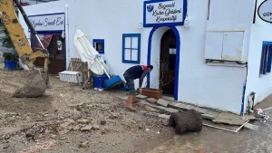 Bodrum’u fırtına vurdu