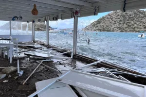 Bodrum’u fırtına vurdu