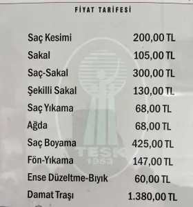 Muğla'da kuaförlere zam geldi
