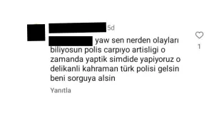 Polise sosyal medyadan meydan okudu, soluğu karakolda aldı