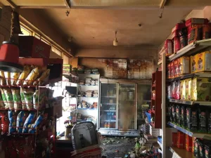 Seydikemer'de şarküteri dolabı alev aldı Seydikemer'de şarküteri dolabı alev aldı