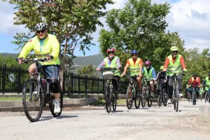 Sağlıklı yaşam için pedal çevirdiler