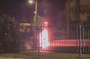 Milas'ta seyir halindeki motosiklet alev aldı