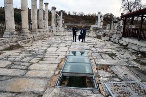 Stratonikeia Antik Kenti 5 büyük deprem yaşadı, altyapısı hala çalışıyor