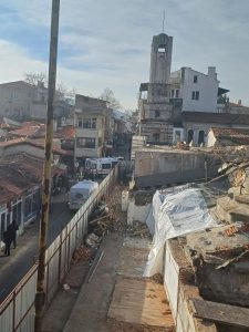 Vakıflar Hamamı restorasyon çalışmasında iş kazası