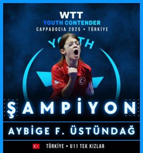 Büyükşehir sporcusu, masa tenisinde dünya dördüncülüğüne yükseldi