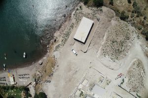 Bodrum'da iş makineleriyle denizi doldurdular! Bodrum'da iş makineleriyle denizi doldurdular!