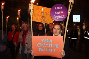 Muğla'da kadınlar 8 Mart için yürüdü 