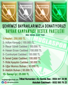 Muğlaspor bayrak kampanyası başlattı: Kıyanç, “Gün, birlik olma günü”