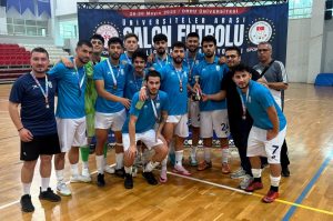 MSKÜ, salon futbolunda Türkiye üçüncüsü oldu