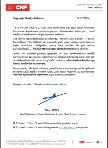 CHP’den belediyelere genelge: "Meclis üyeleri şirket görevlerini bıraksın”