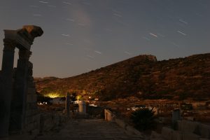 Meteor yağmuru Knidos Antik Kenti'nde görsel şölen oluşturdu Meteor yağmuru Knidos Antik Kenti'nde görsel şölen oluşturdu