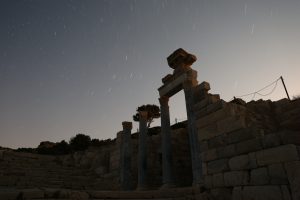 Meteor yağmuru Knidos Antik Kenti'nde görsel şölen oluşturdu Meteor yağmuru Knidos Antik Kenti'nde görsel şölen oluşturdu