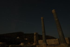 Meteor yağmuru Knidos Antik Kenti'nde görsel şölen oluşturdu Meteor yağmuru Knidos Antik Kenti'nde görsel şölen oluşturdu