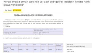 Menteşe’de Kandil Orman Parkı’nın kiraya verilmesine tepki: “Yasaya aykırı” Menteşe’de Kandil Orman Parkı’nın kiraya verilmesine tepki: “Yasaya aykırı”