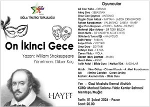 Sığla Tiyatro Topluluğu’ndan Muğla’da Shakespeare klasiği: “12. Gece”