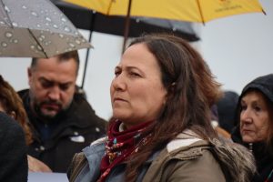 Esra Işık’ın tutuklanmasına cezaevi önünde tepki