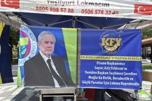 Muğla'da Aziz Yıldırım için lokma döküldü