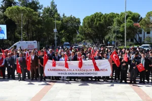 Muğla’da Gaziler Günü dolayısıyla yürüyüş düzenlendi Muğla’da Gaziler Günü dolayısıyla yürüyüş düzenlendi