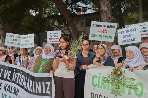 Çimento fabrikasına karşı İdare Mahkemesi önünde nöbet sürüyor
